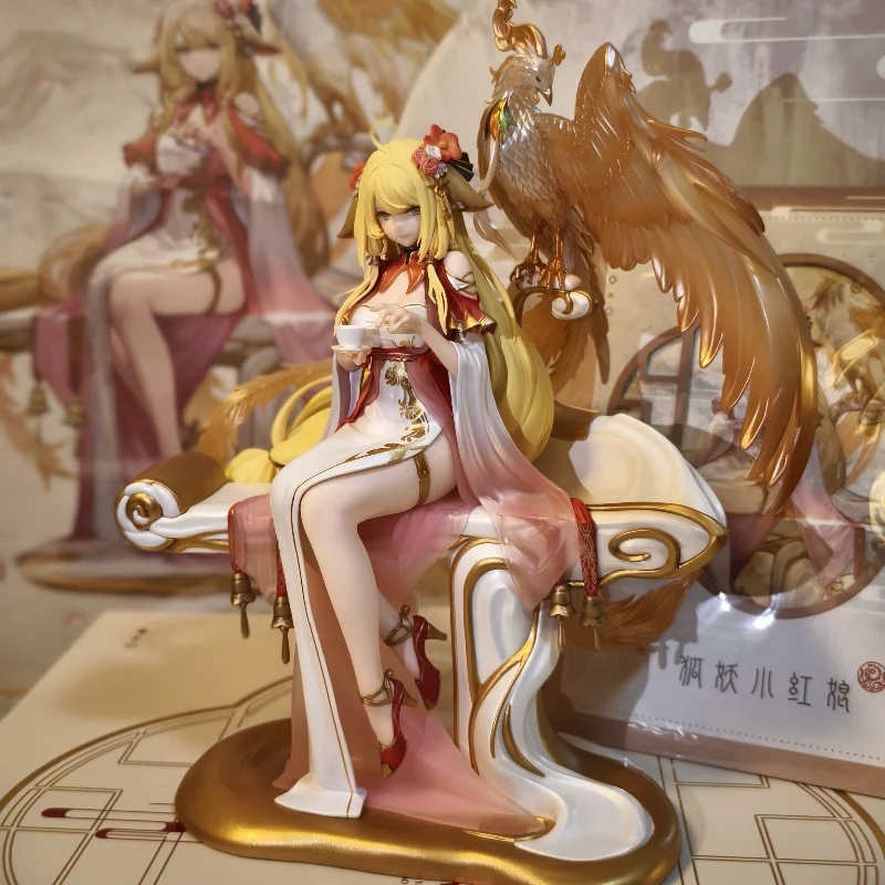

Anime Fox Demon Little Matchmaker Tushan Honghong Gold Yuhua Dress Ver 1/7 Action Figure Peripheral Collectible Model Decor Gift