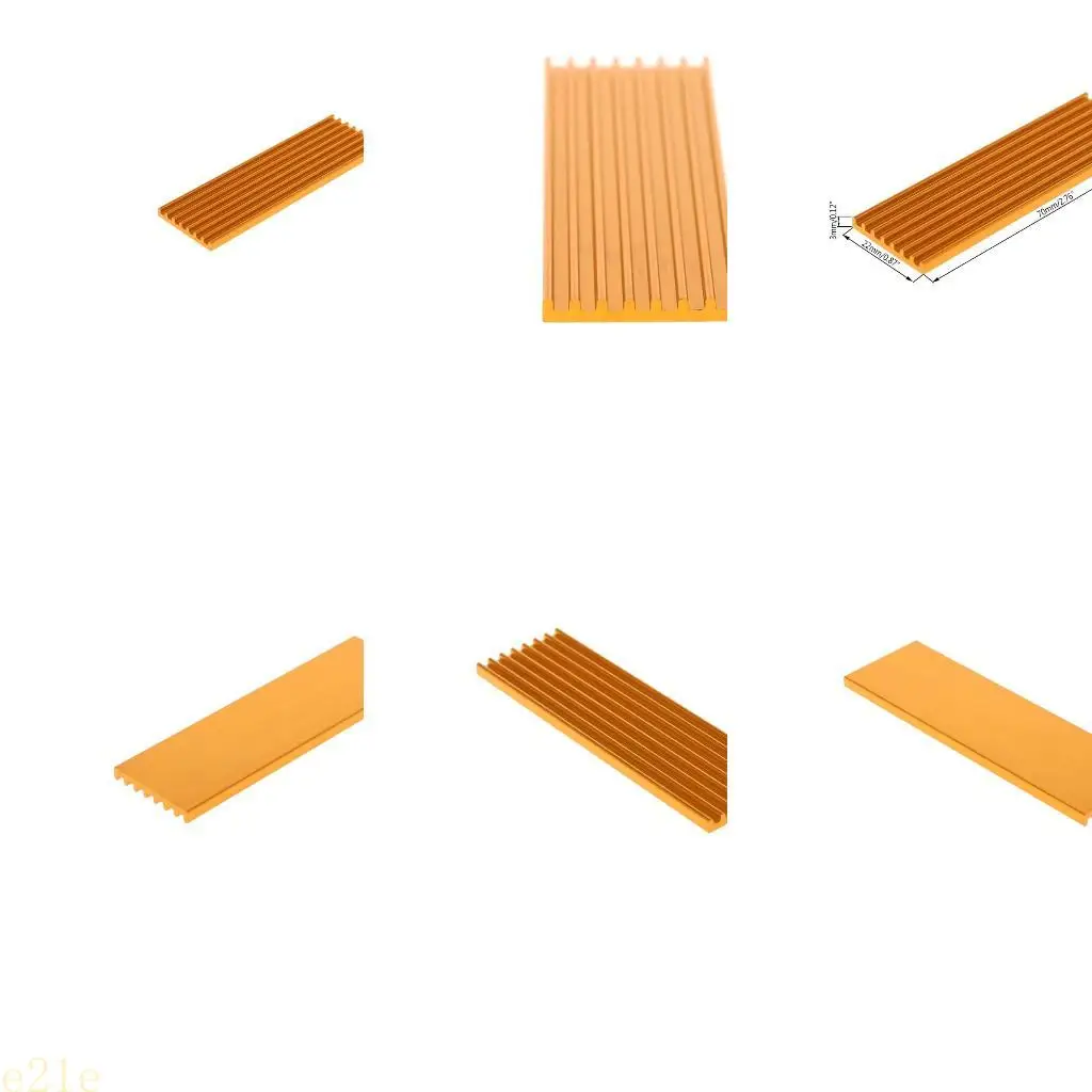 

E21E Aluminum NVME for M.2 SSD 2280 Hard Drive Heat Sink Desktop Dedicate