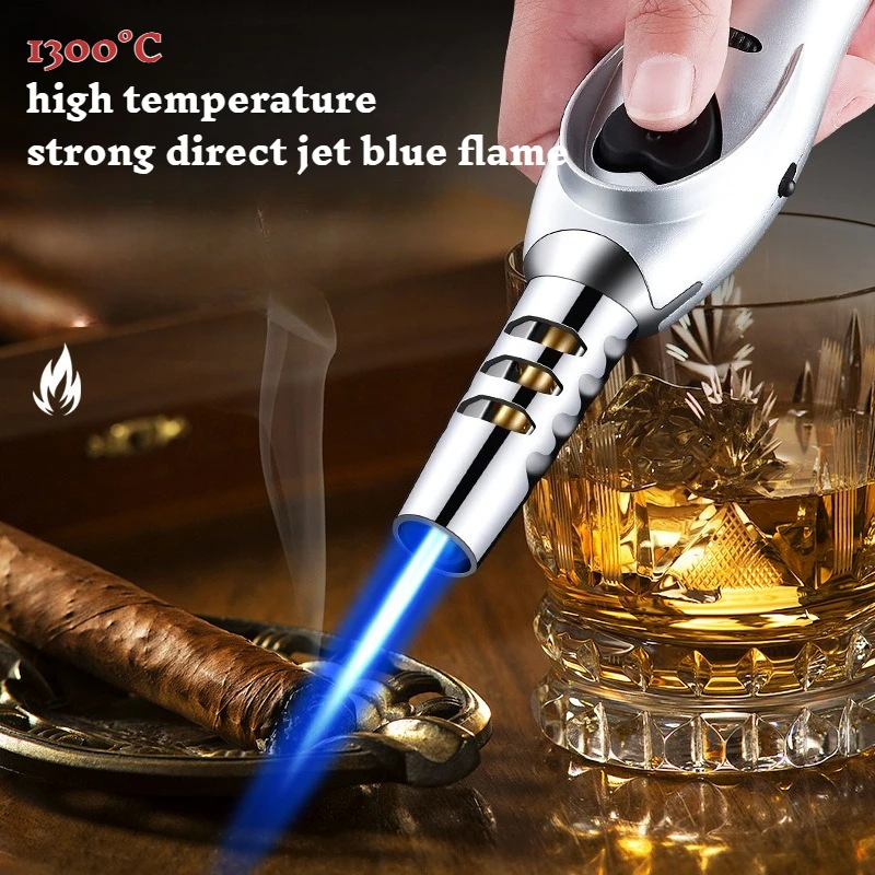 

Compact Outdoor Handheld Spray Gun Lighter, 1300℃ Heat-Resistant Windproof Lighter with Safety Lock, Unique Heart-Design Igniter