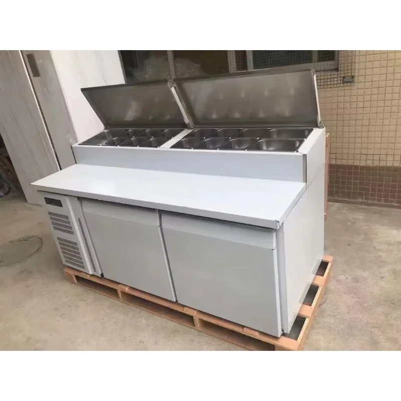 Machine Factory Equipment Maker Chiller Refrigerator Vegetable Pizza Commercial Fridge Preparation Table Fridg Refrigerator