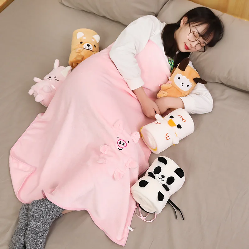 

Одеяла с героями мультфильмов, чехол для дивана, шаль для сна, внешний плащ с капюшоном, накидка, теплое одеяло для офисной комнаты, подушка для путешествий