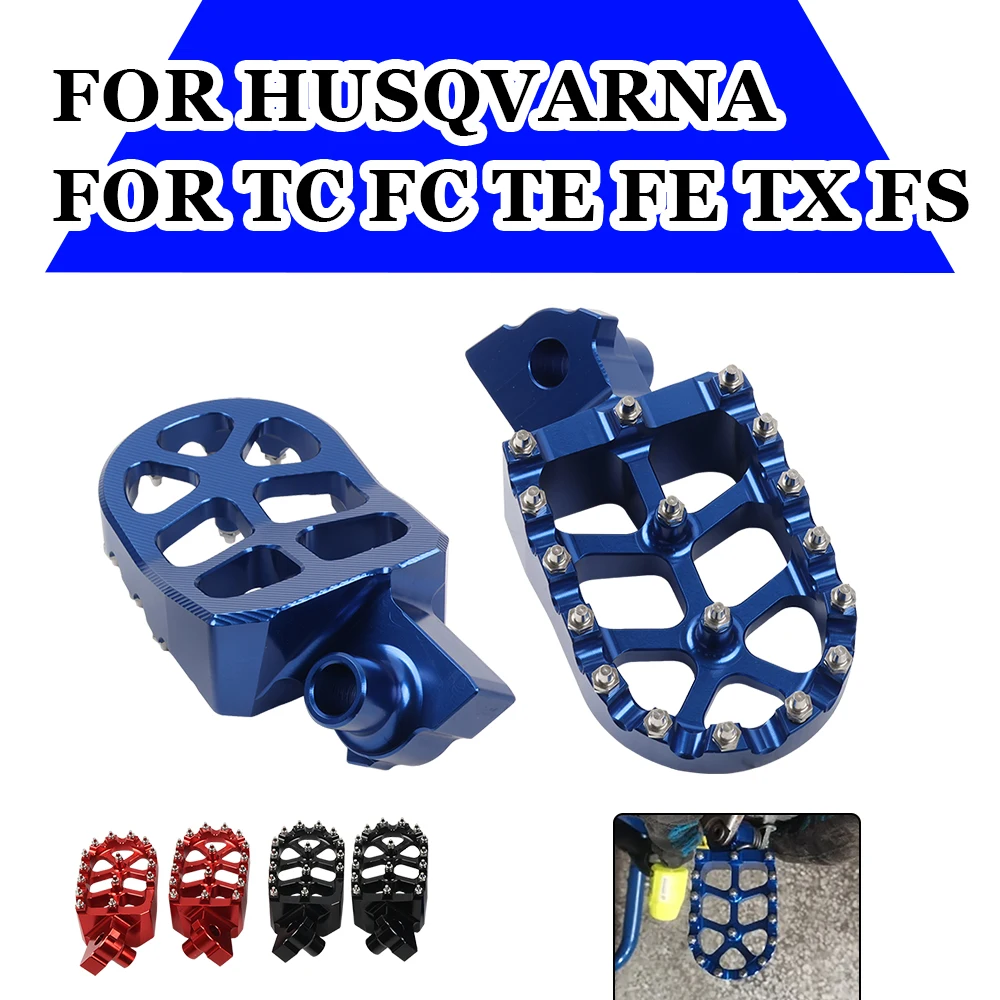 Foot Pegs FootRest Footpegs Rests Pedals Shelf Plate For HUSQVARNA TC FC TE FE TX FS 65 85 125 125 250 300 350 450 501 TE300