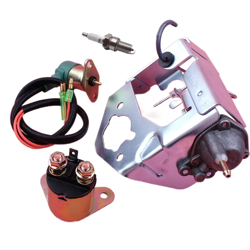 

Carburetor Choke Valve Damper Bracket Starter Relay Solenoid Kit For Honda GX390 13HP GX 390 188F Engine Motor Part