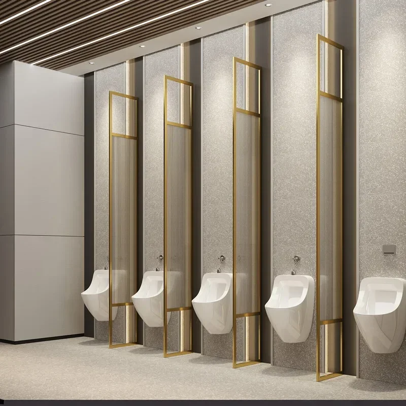 TAO Tao Floor-to-ceiling Baffle Toilet Toilet Urinal Screen Screen Baffle Glass Stainless Steel Partition Wall