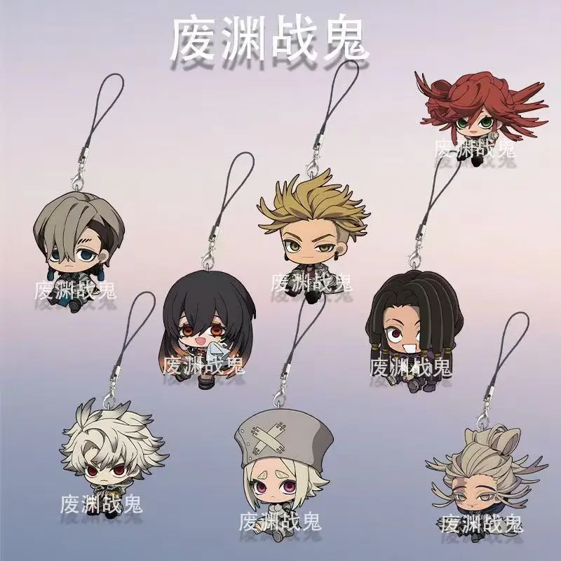 Anime GACHIAKUTA Mobile Phone Lanyard Rudo Enjin Zanka Riyo Jabber Acrylic Keychain Pendant Chains for Accessories Bag Fans Gift