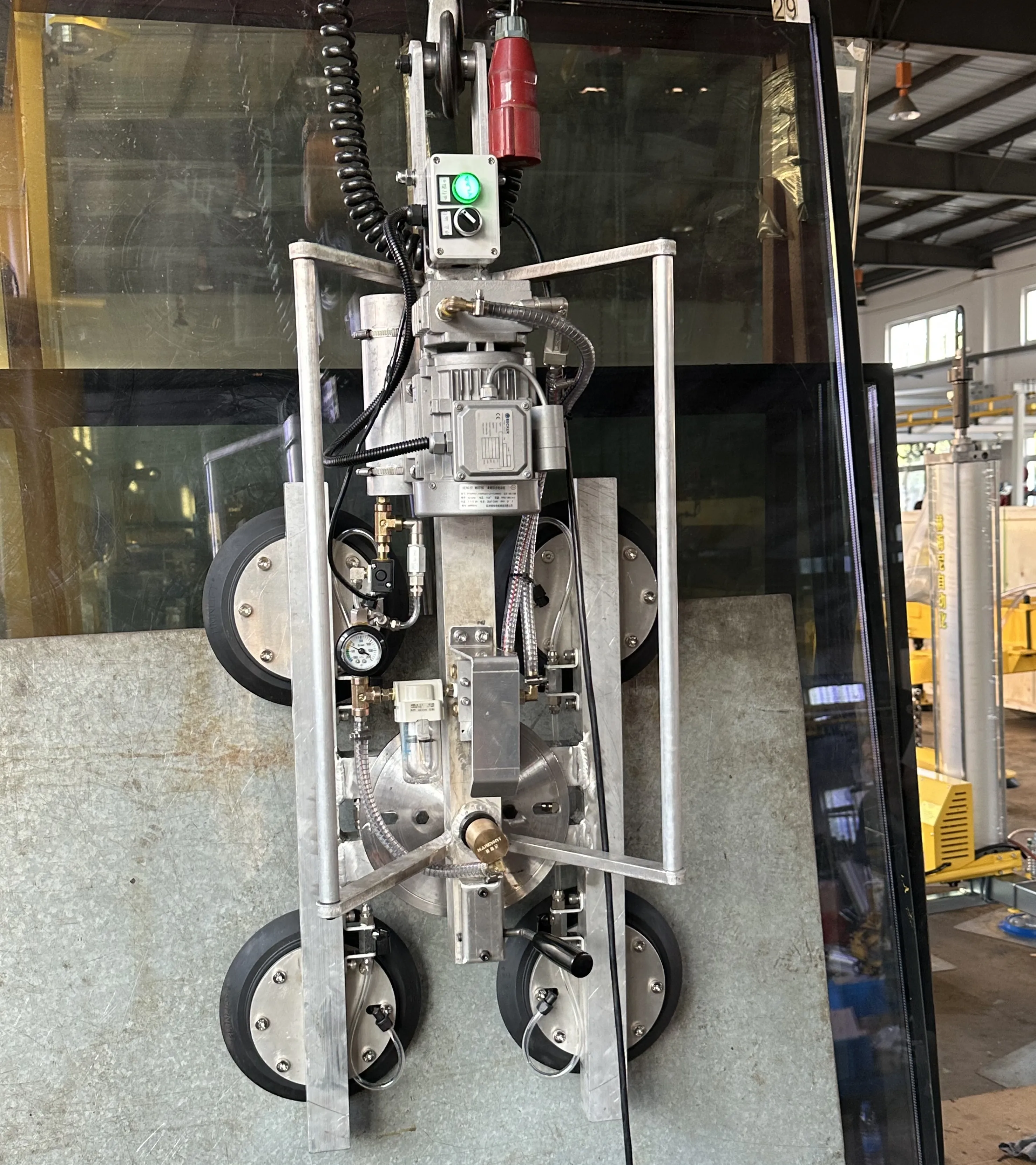 Awovolift 300kg All Aluminum Glass Edging Line Vacuum Lifter with Rotation Function Product Genre Lifters for Glass Edger Line