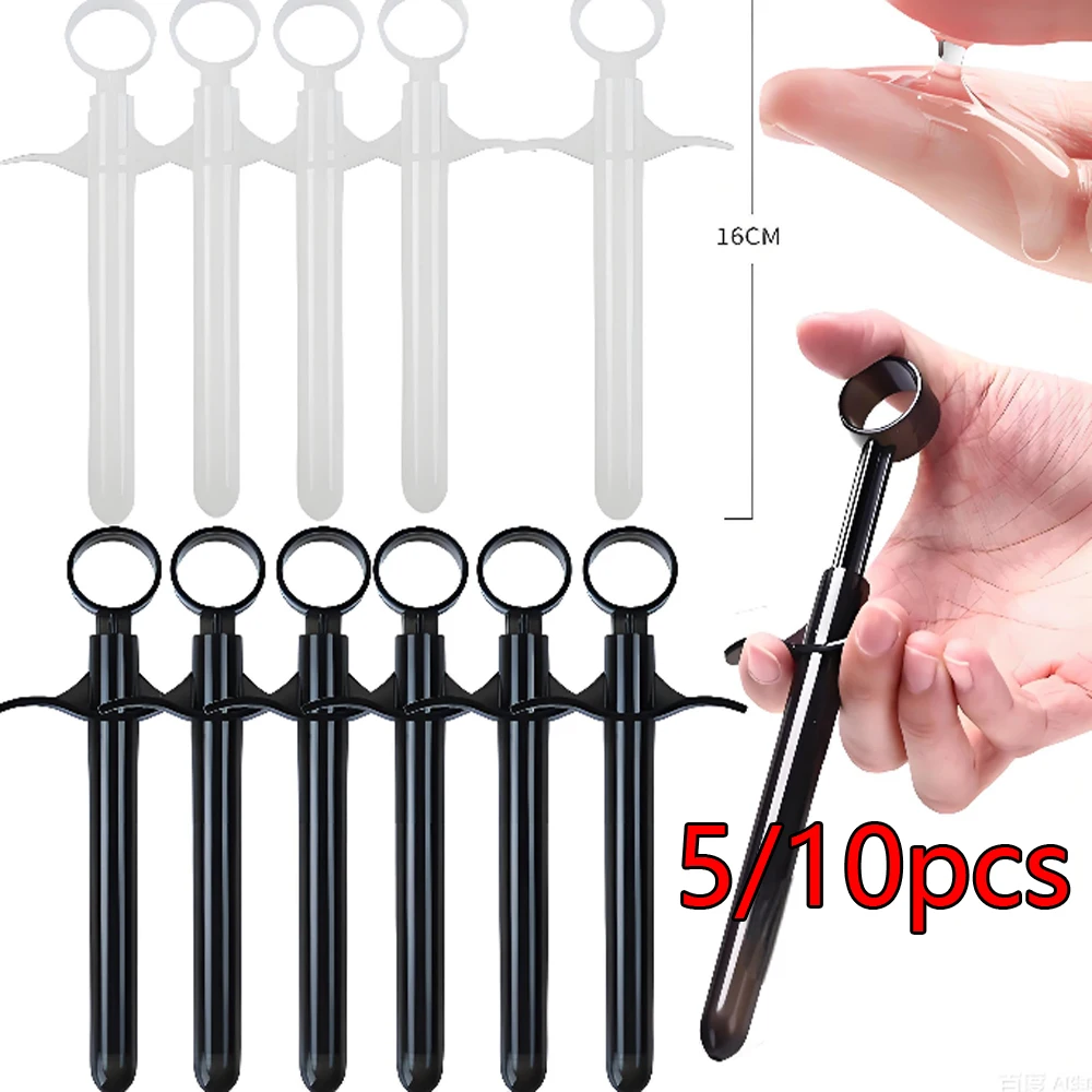 10Pcs Disposable Vaginal Applicator Lubricant Injector Syringe Anal Nasal Cavity Applicator Launcher Butt Plug