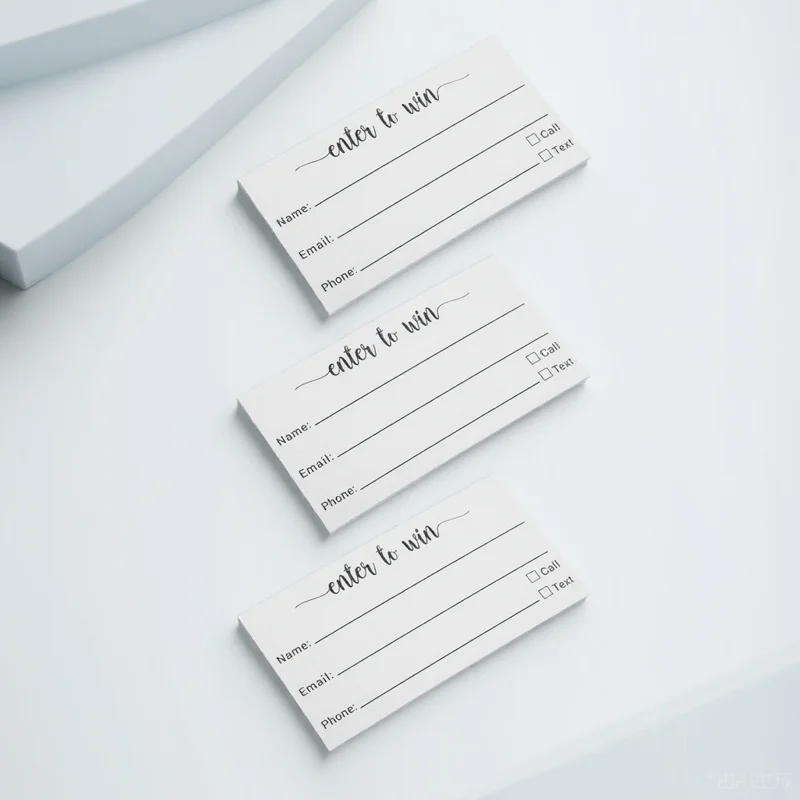 

100Pcs Raffle Tickets Multi-Use Blank Card Sheets Small Voting Sheets Party Raffle Cards Entry Ballot Voting Cards