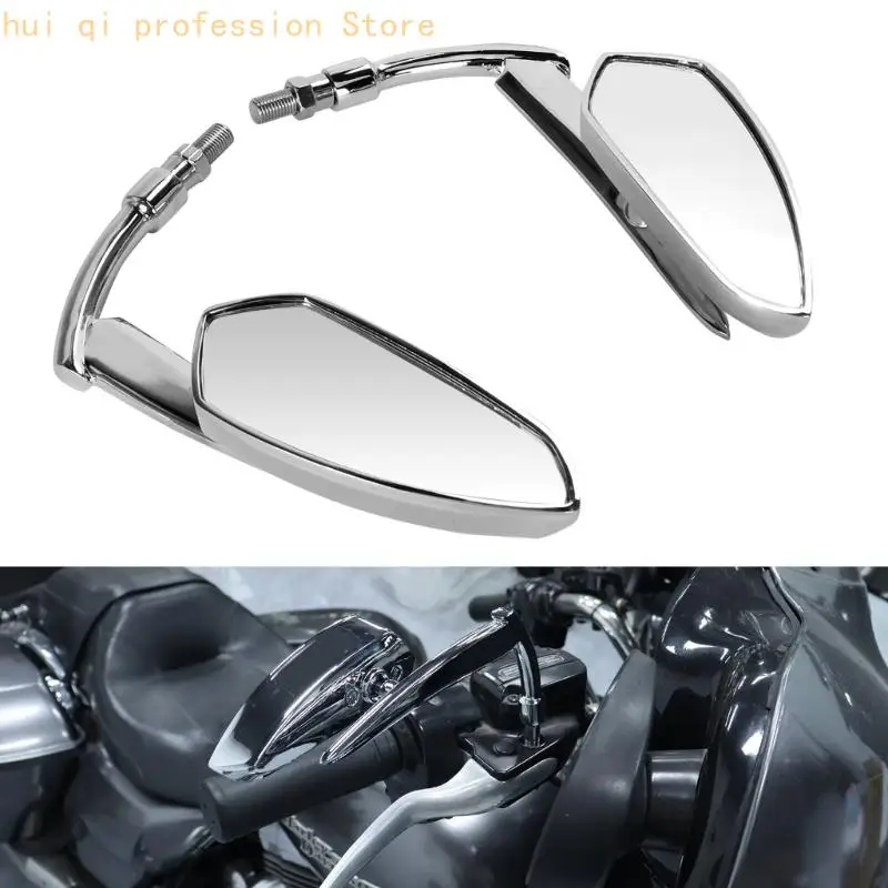 Motorrad-Spiegelpaar mit Custom-Style-Aluminium-Design für den täglichen Straßengebrauch H8WE – Detail 10