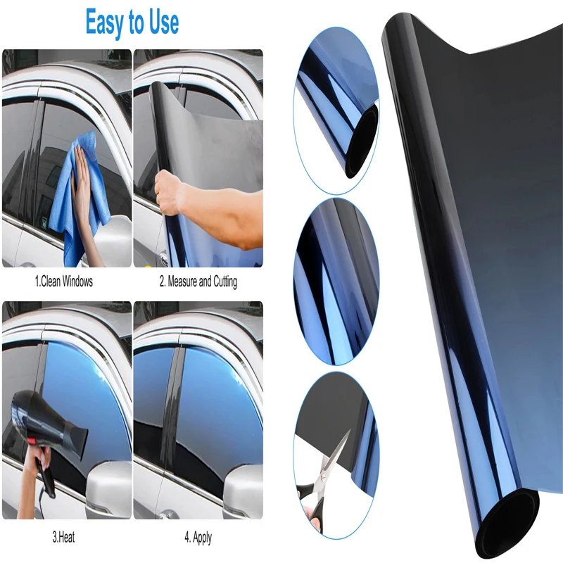 

3M Gradient Car Film Heat Insulation UV Protected Color Change Film Exterior Accessories Window Tint Frontside Side Windshield