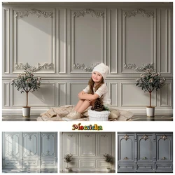 Mocsicka Grey Palace Wall Photography Backdrop Marble Art Texture Background Cloth Decor Wallpaper Family Photo Studio Backdrops