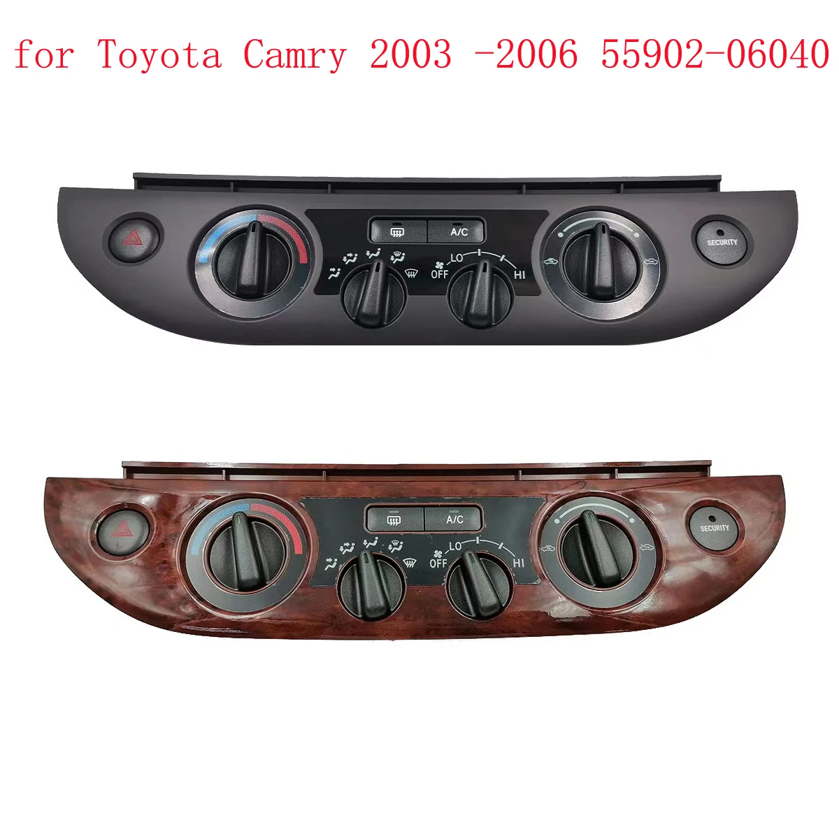 Dashboard Climate Control Heater Air Conditioning A/C Switch Panel Bezel Vent Button Assembly For Toyota Camry 2003-2006 Parts