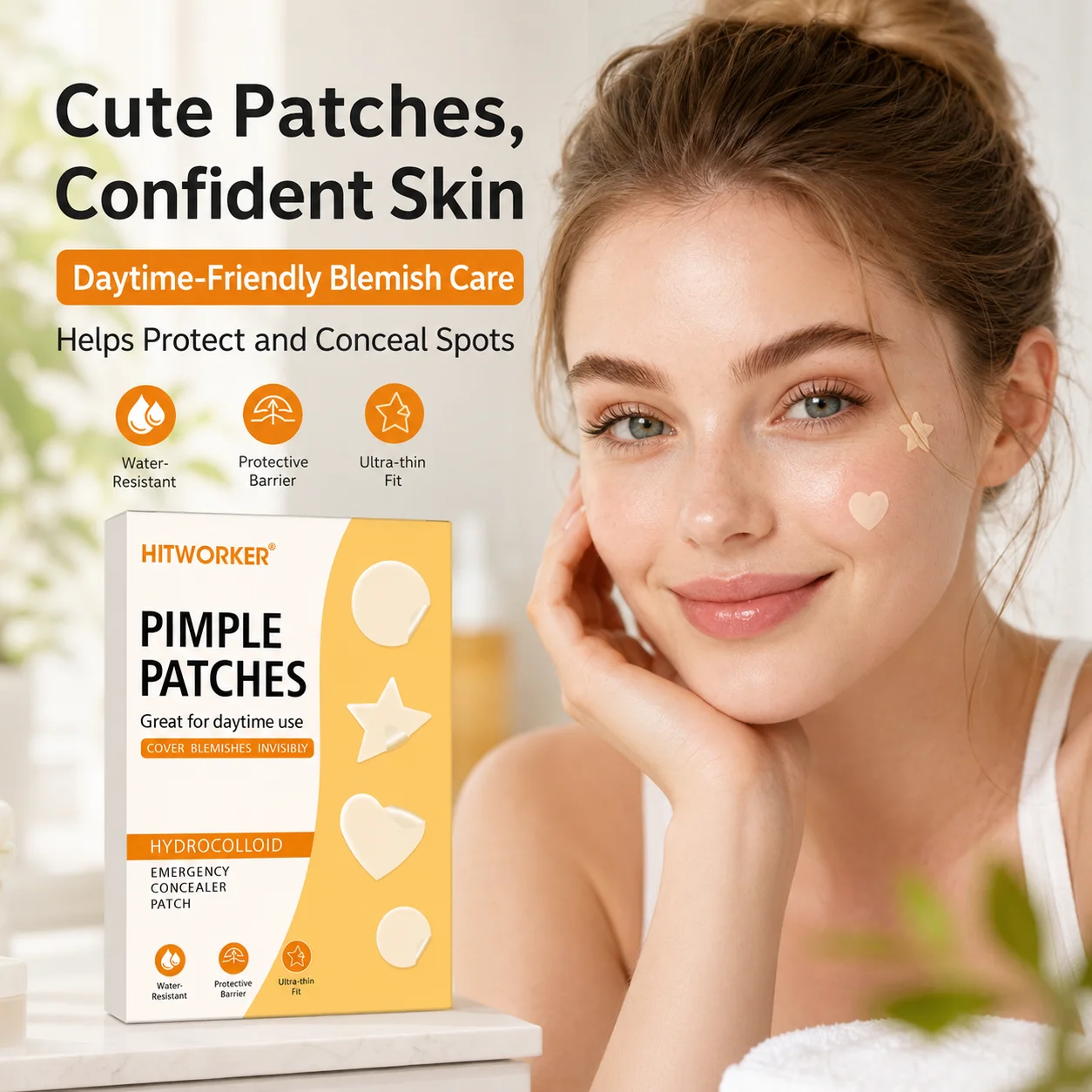360pcs Acne Patches Gentle and discreet, suitable for day and night use, effectively absorbing impurities from pimples view 6