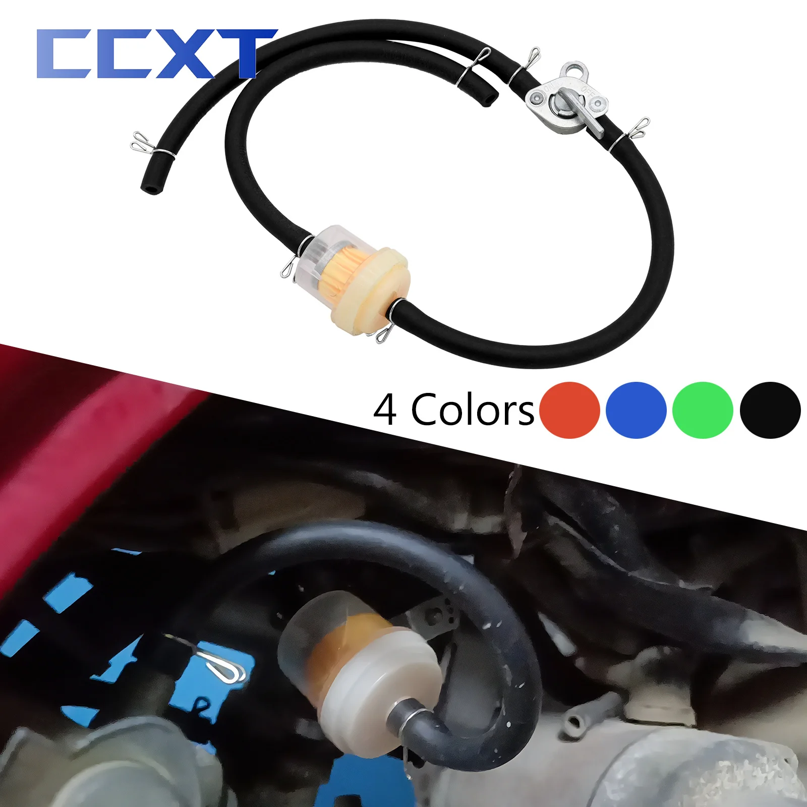 Motorcycle Scooter 6mm Gasoline Faucet Gas Gasoline Valve Fuel Fuel Hose Tank Switch For Honda Yamaha Kawasaki KTM Suzuki ATV