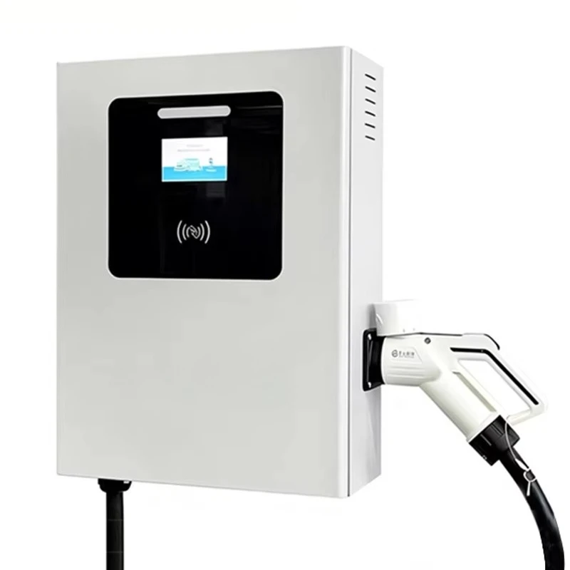 30KW European Standard DC Charging Station with 1.5m Line and Cable 5m Wall Mounted DC Charging Station