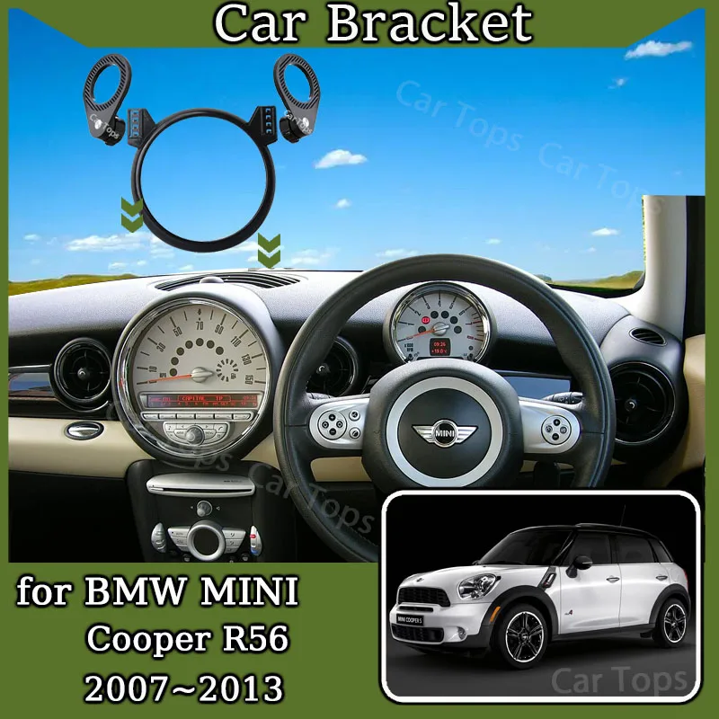 

For BMW MINI Cooper R56 2007~2013 New Magnetic MagSafe Screen Car Mobile Phone Holder GPS Bracket Gravity Stand Auto Accessories