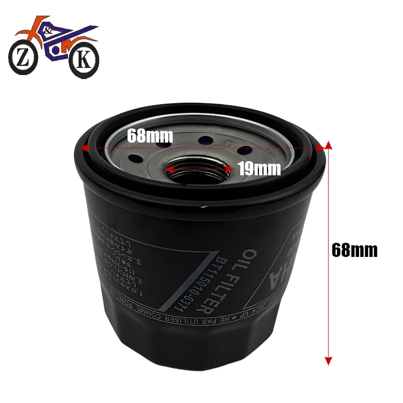 1PCS Motorcycle Oil Filter Replacement For Yamaha MT-07 MT-09 MTN890 MT-10 SP ABS FZ-07 FJ-09 FZ-09 FZ10 2014-2024 5GH-13440-50