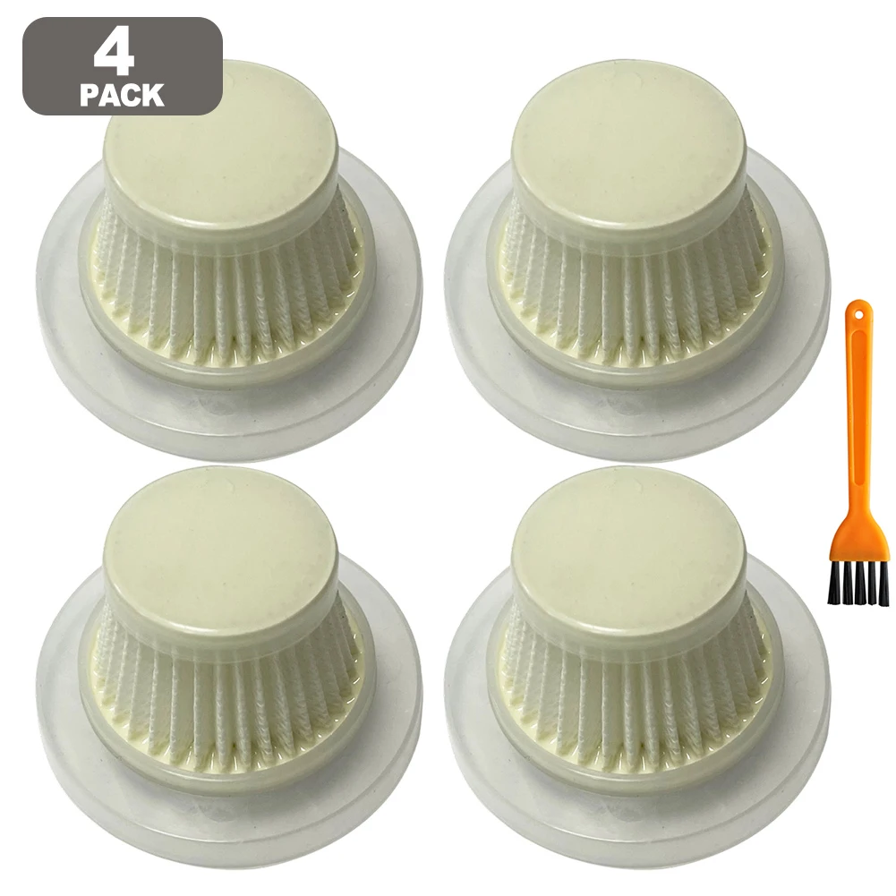 Набор из 4/10 моющихся сменных фильтров HEPA для утки для пылесоса включает в себя чистящую щетку для простого использования.