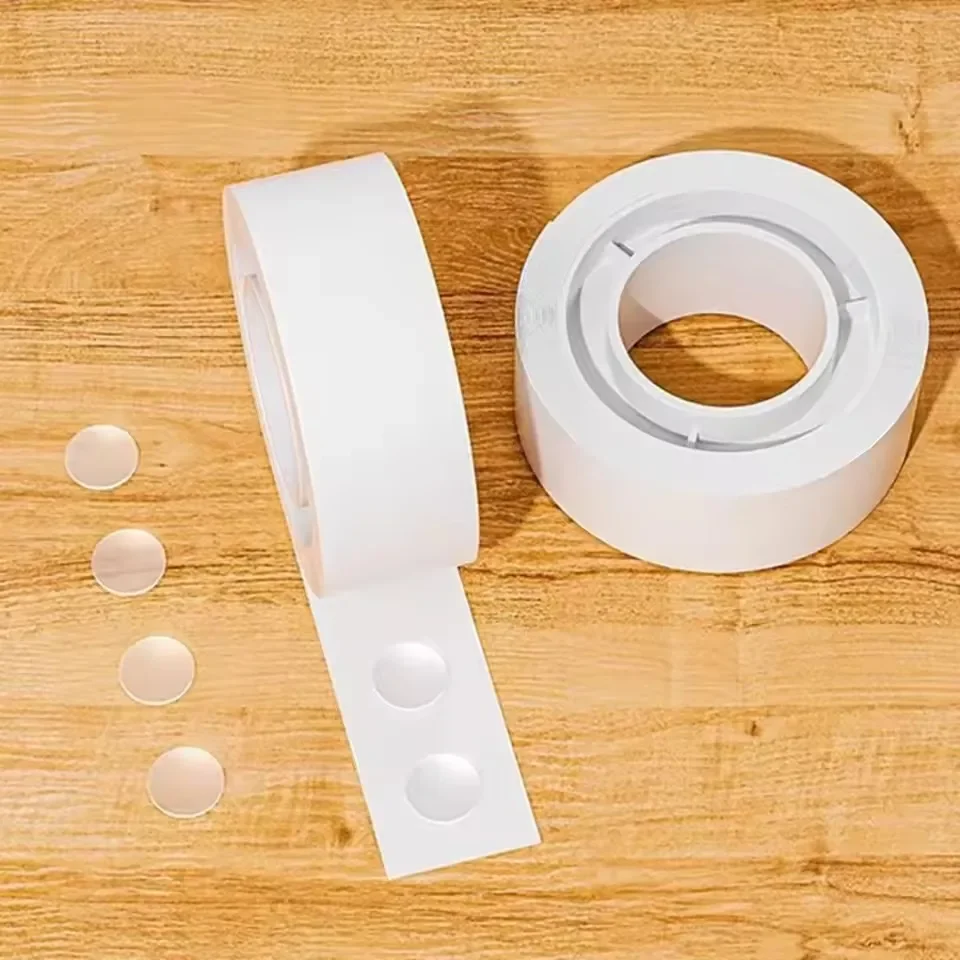 1 Roll Dot Double Sided Adhesive Poster Clear Glue Point Tape Round No Traces Strong Adhesive Sticker Waterproof For Craft DIY