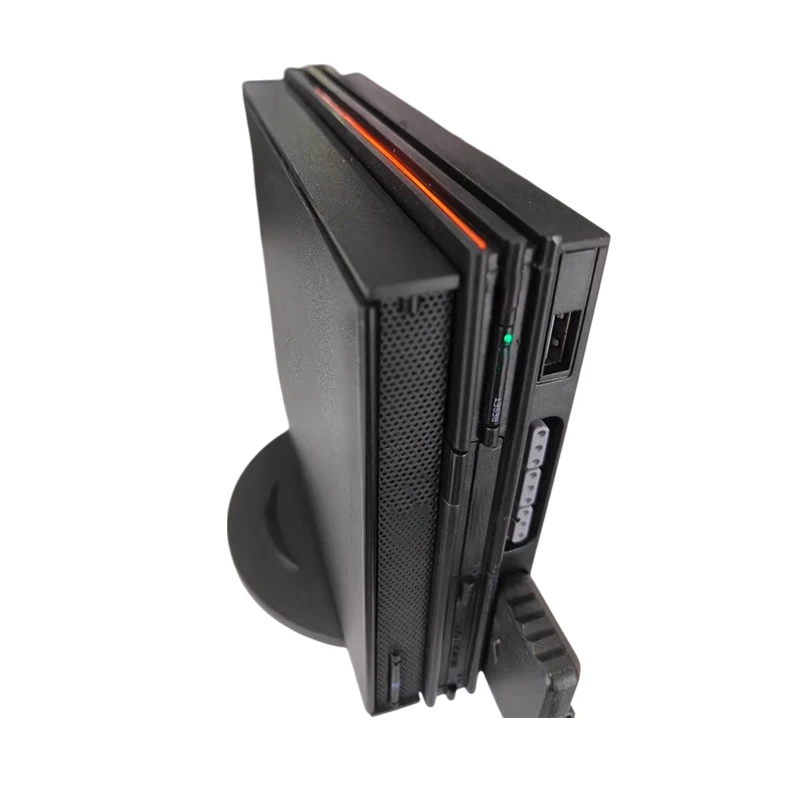 وحدة تحكم PS2 رفيعة صغيرة معدلة SMB + محرك أقراص قرص 2 في 1 وحدة تحكم ألعاب فيديو جهاز توجيه مدمج لألعاب SMB ولوحة تحويل HDMI