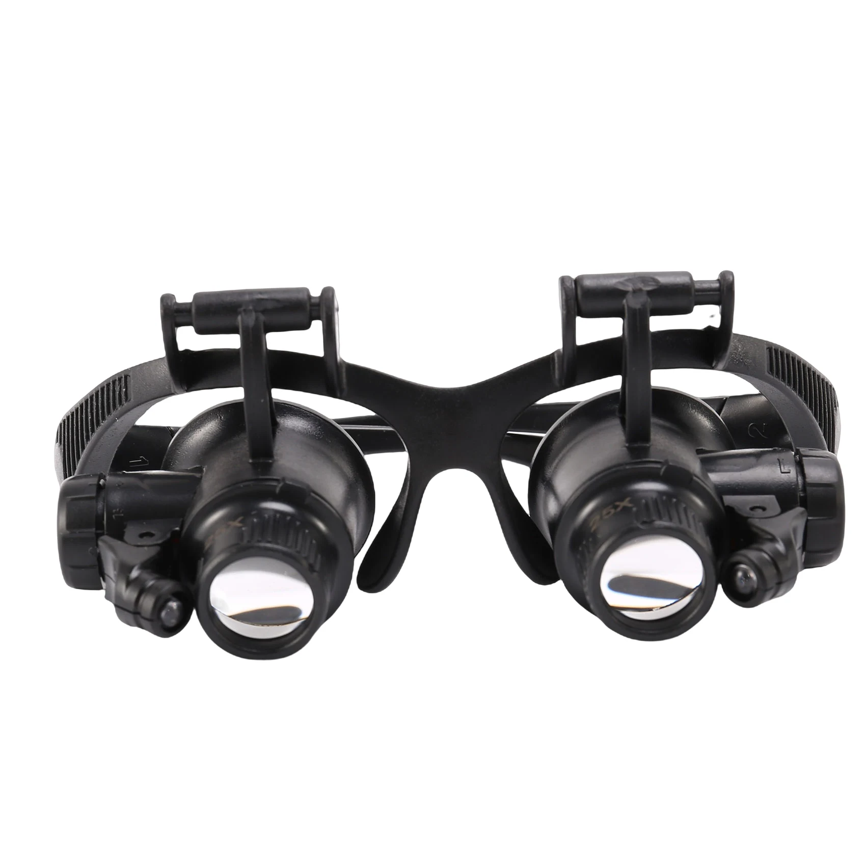 A66F-Watch Tools ساعة مجموعة أدوات إصلاح رئيس يرتدي عدسة مكبرة مع أضواء Led 10X 15X 20X 25X العدسة ساعة إصلاح المكبرة