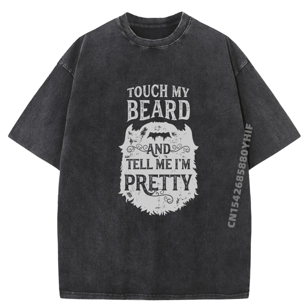 

Топы и футболки Touch My Beard And Tell, специальные уличные футболки, топы с групповым принтом, удобная женская футболка, потертая рубашка в стиле ретро