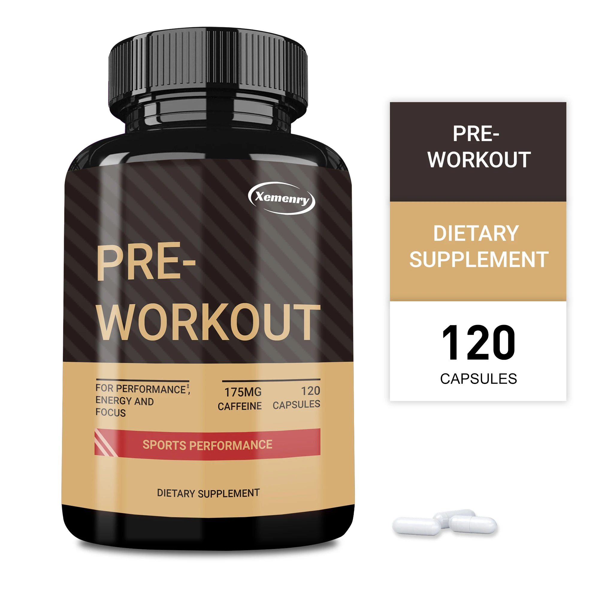 

Pre-Workout Supplement - Replenish Energy, Build Muscle, Improve Athletic Performance, Blood Circulation, Support Heart Health