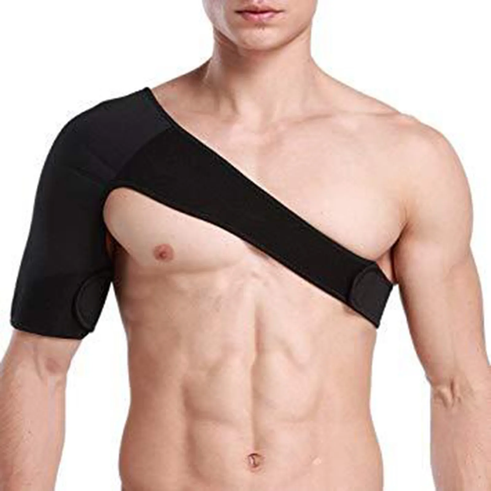 

Adjustable Shoulder Support Brace Pad Belt Band Strap Wrap Sport Recovery Shoulder Compression Sleeves Back Brace Guard