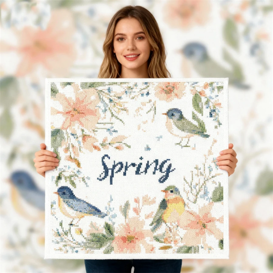 

2026 New style Bird Series Counted Cross-stitch 11CT Handwork for Beginner Cross Stitch Kit Wholesale Embroidery Needlework