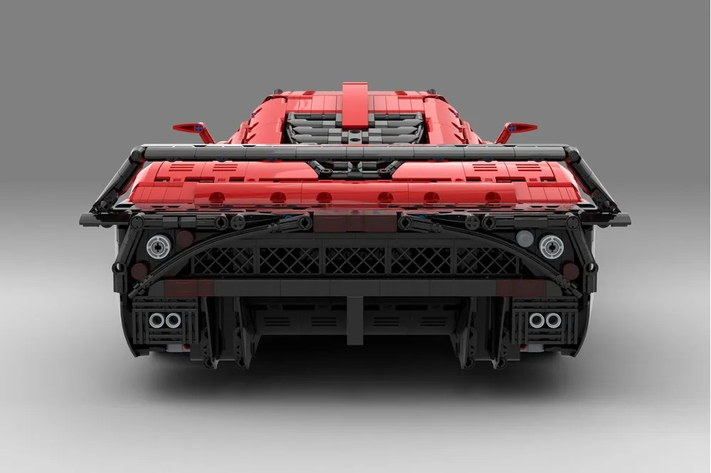 Sports car (1:8) Red MOC-152095 • 3888 parts Building Block Model Birthday Toy Gift