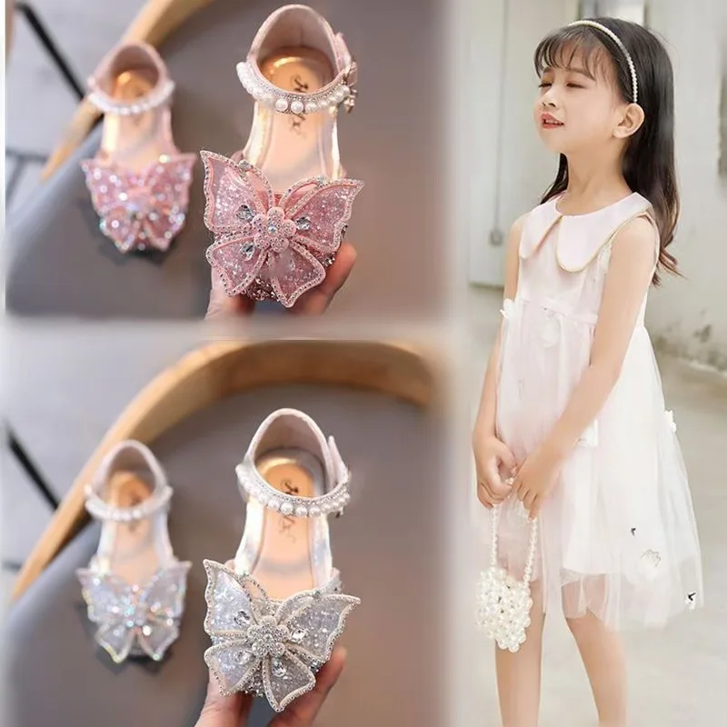 

Girls' Leather Shoes Latest 2025 Autumn New Korean Bow Princess Shoes Student Children's Dance Shoes Single