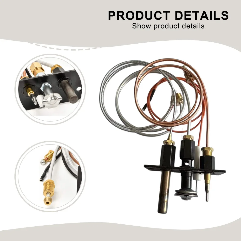 

Газовый камин в сборе зажигания LP 3-ходовой пилотный комплект с медной направляющей крышкой и прочными крепежными кронштейнами для повышенной долговечности