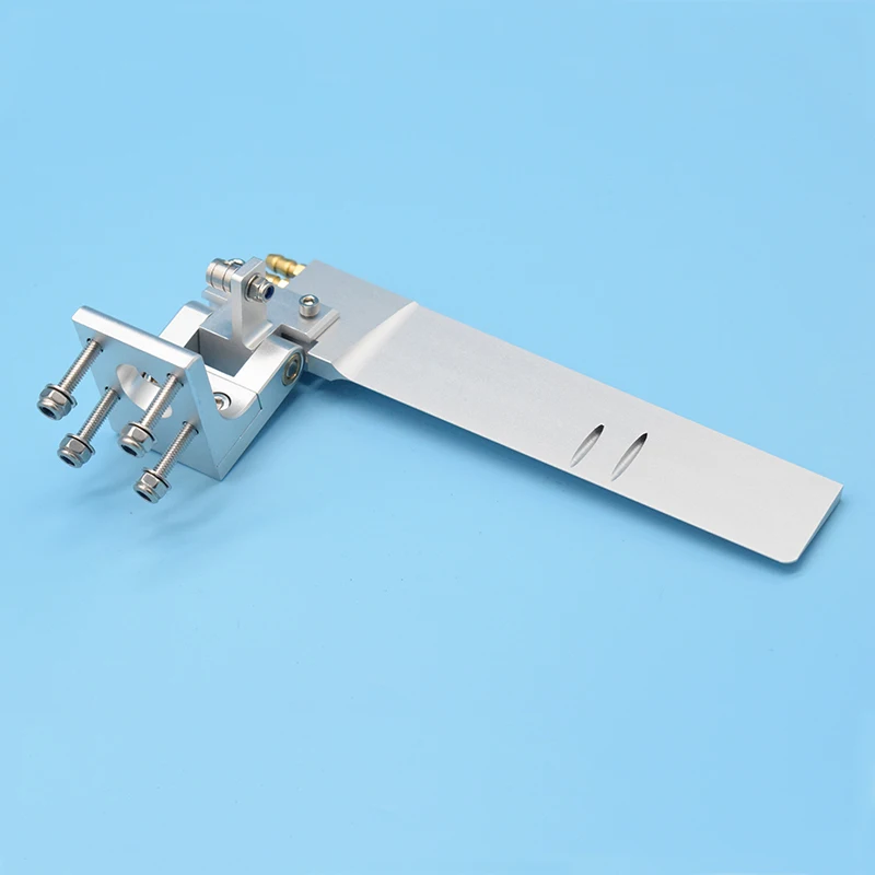 1pc RC Boat High Quality CNC Aluminum Alloy 68 x160mm Rudder with Dual Water Pickup For Rc Boat