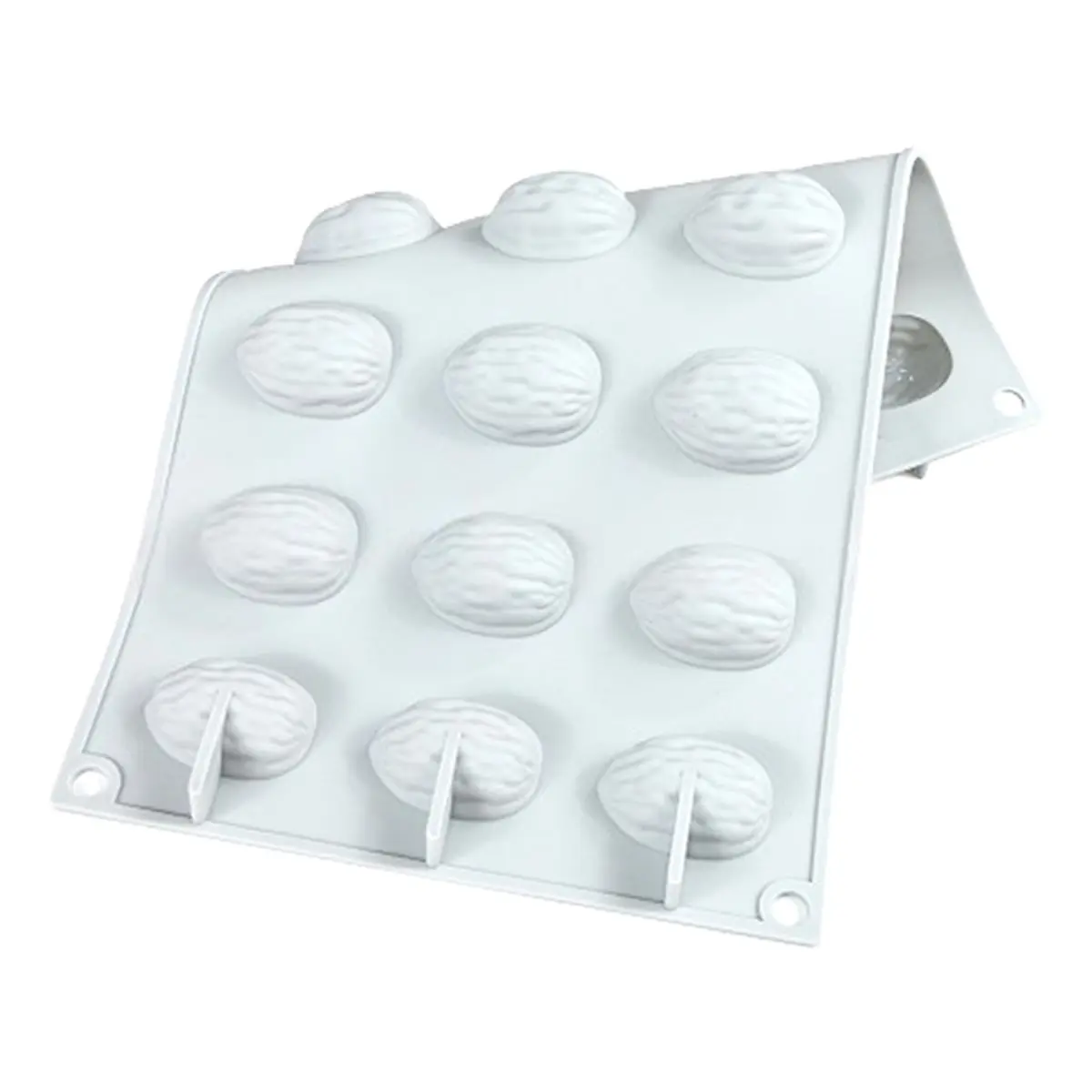2026 New Walnut Shell Silicone Mold Pudding Chocolate Mould Soap Candle Molds Cake Decorating Tools Kitchen Baking Supplies