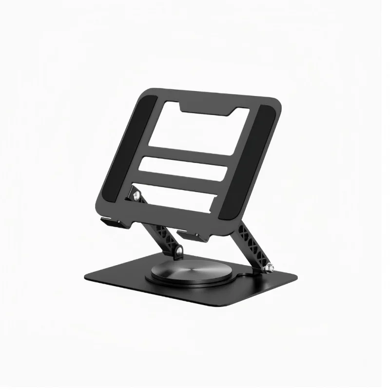 Suporte de Mesa Ajustável em Liga de Alumínio com Rotação 360° para Laptop, Macbook Air e Pro, Dobrável, Acessório para Notebook e Desktop