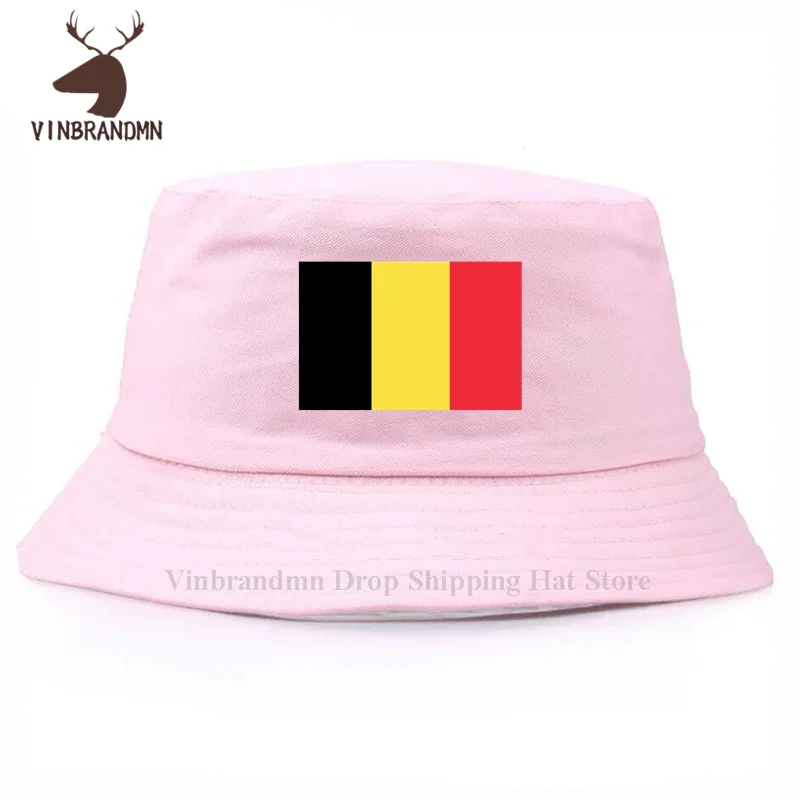 2022 hot sale fashion Belgium Flag fishing hats Belgium Flag outdoor summer visor baseball caps Belgium Flag cotton bucket hats