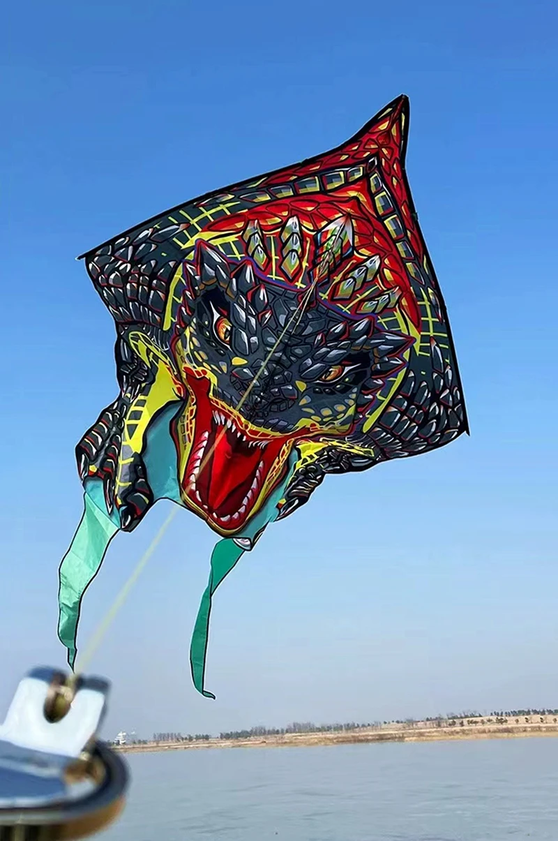 free shipping tyrannosaurus rex kite dinosaur kites windsurfing inflatable toys outdoor games professional kite outdoor fun