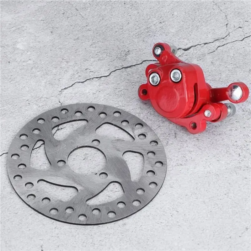 2X Go Kart Brake Kit,120Mm Disc Rotor Brake Caliper For 43 47 49Cc Electric Go Kart Scooter Mini Moto