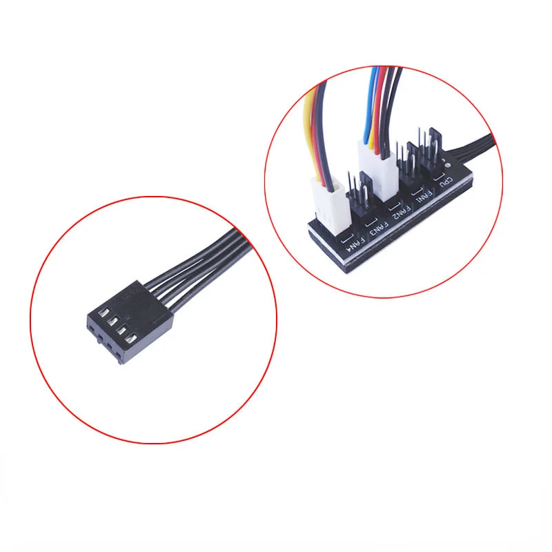 1 To 4/5 4-pins Molex TX4 PWM CPU Cooler / Case / Chasis Cooling Fan Power Cable Hub Splitter Adapter