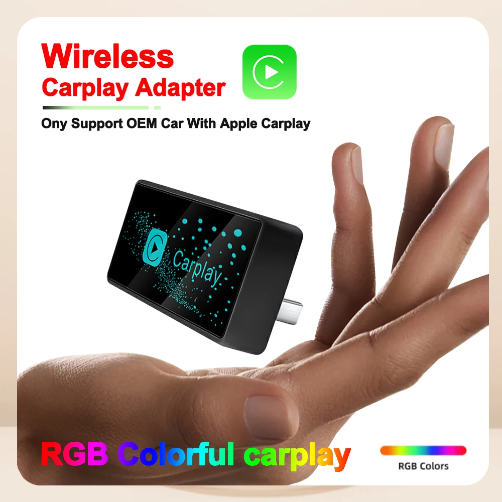 

Wireless Carplay Adapter Smart USB Dongle Plug and Play For Benz Havel Kia Volvo Audi MG VW Hyundai Jeep