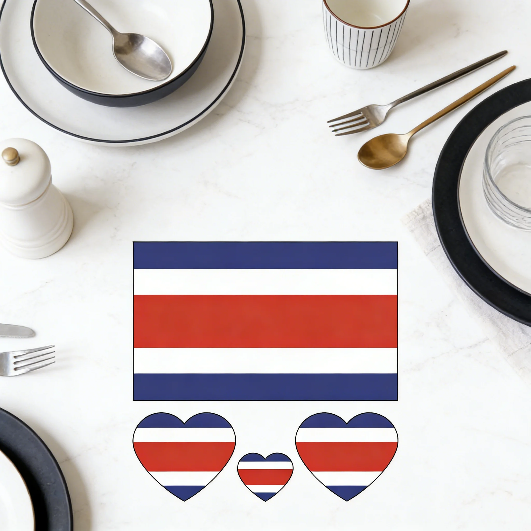 

40 Sheets World Cup Flag Tattoos, 10 Designs for All Ages