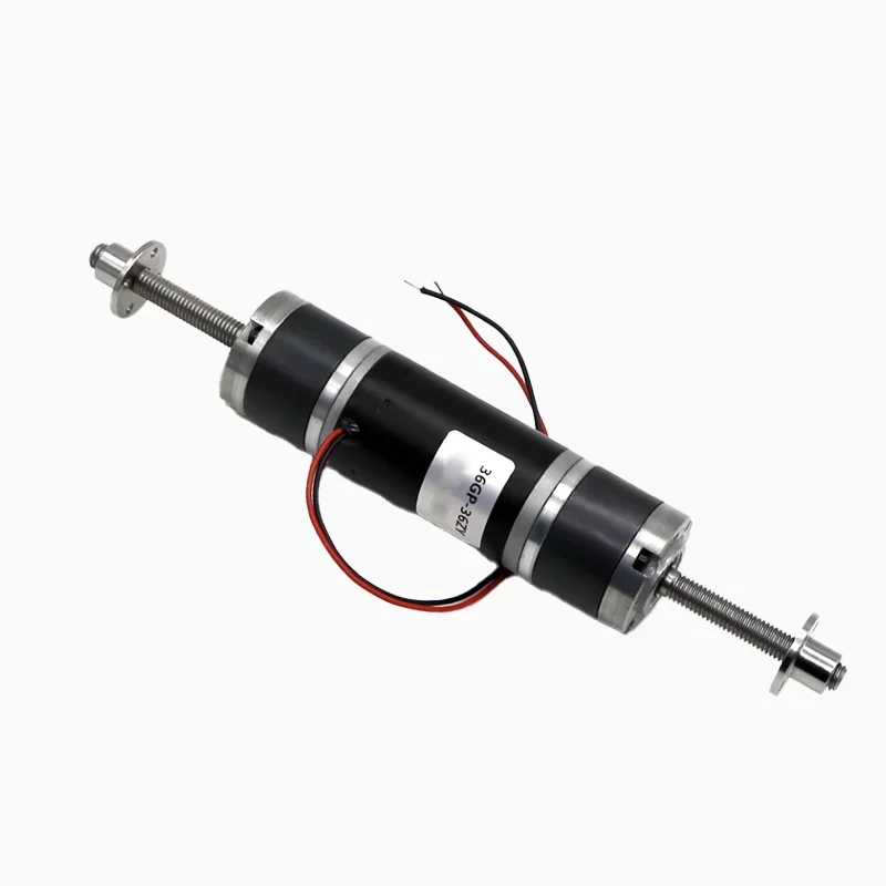 36mm36ZY Dual Output M8*50/100mm Thread Long Axis DC Planetary Reduction Motor 12V24V Forward Reverse Fan 30W Drip-proof