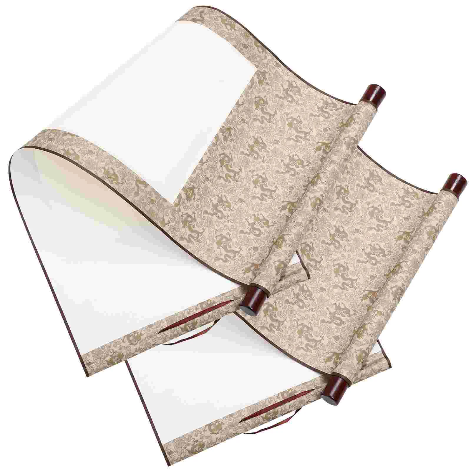 Mini Blank Scroll Wall Paper Kids Painting Chinese Hanging Calligraphy Japanese Decor