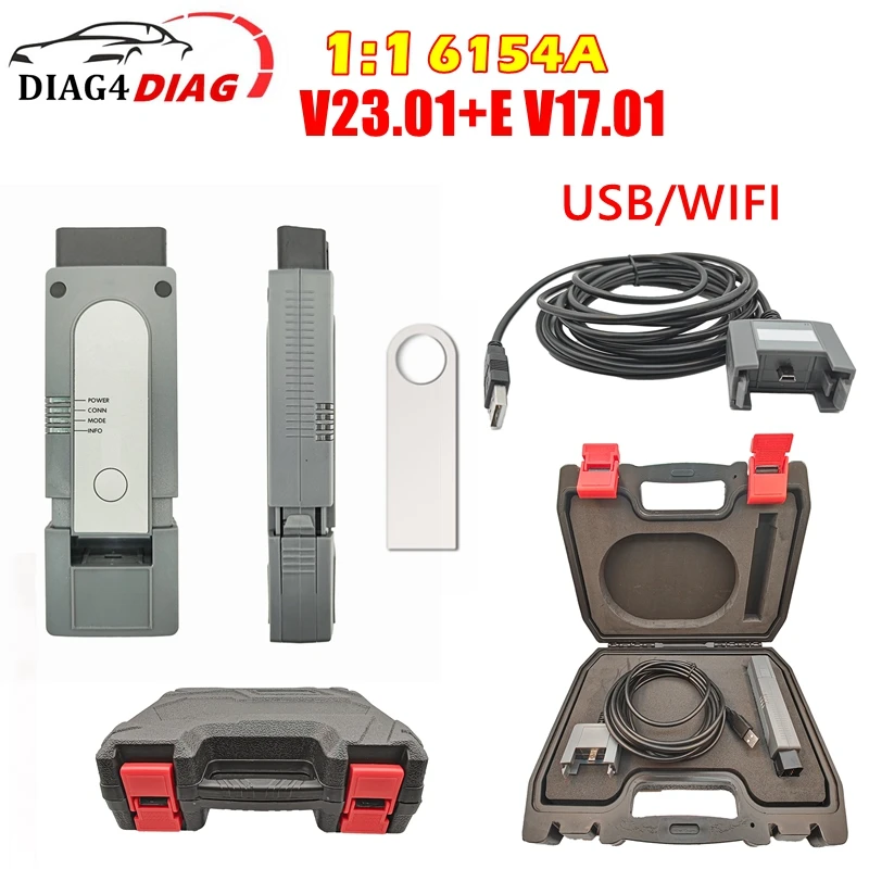 Best 6154 Scanner V23.01 Support CAN FD DoIP Better than VNCI 6154A 5054A Cover All Group Car Till 2023 OBD2 Diagnostic Tool