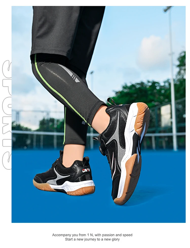 Atmungsaktive Tischtennisschuhe für Kinder Leichte Rutschfeste Outdoor-Badmintonsneaker Sporttrainingsschuhe für Jungen – Detail 11