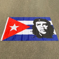 aerlxembrae 3x5ft Polyester cuba Flag cuba revolution hero EI CHE Ernesto Guevara Flag