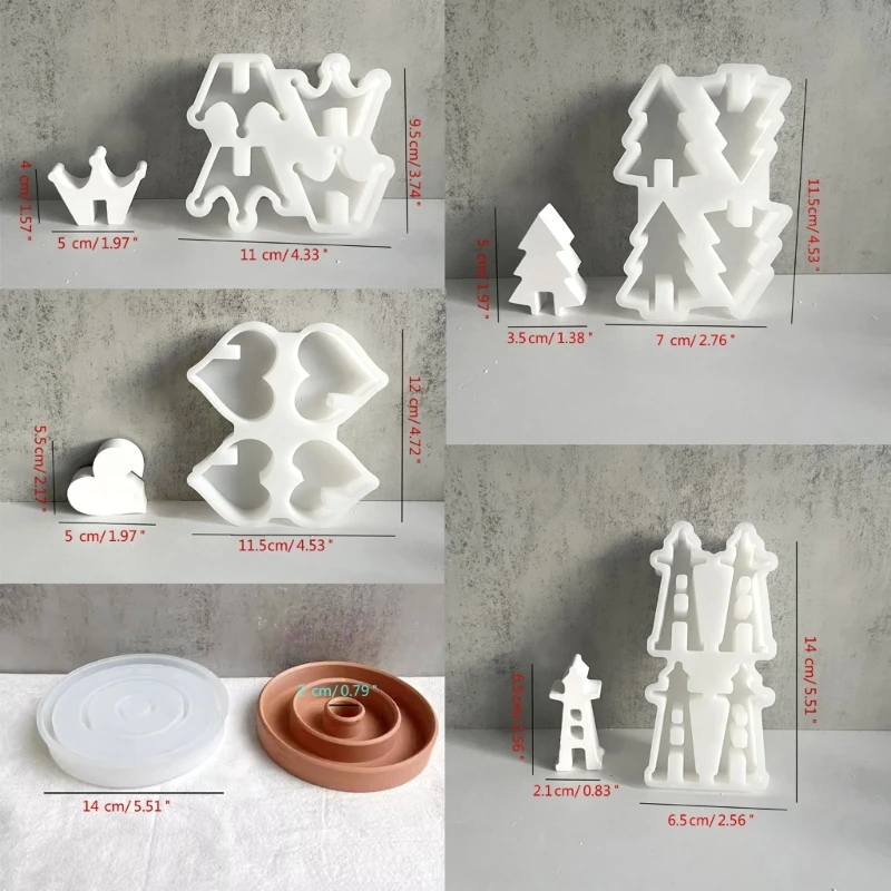 House Resin Molds Silicone Mould Star House Castings Mould Baking Molds Handmade Molds DIY Soap Molds