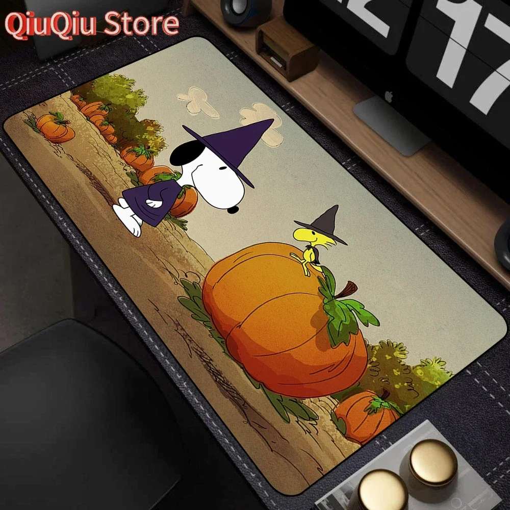 

Коврик для мыши, большой коврик для игрового стола, компьютерная клавиатура, коврики для стола, нескользящий резиновый коврик для игрового плеера, ковер для ПК, коврик для мыши S-Snoopy Kawaii