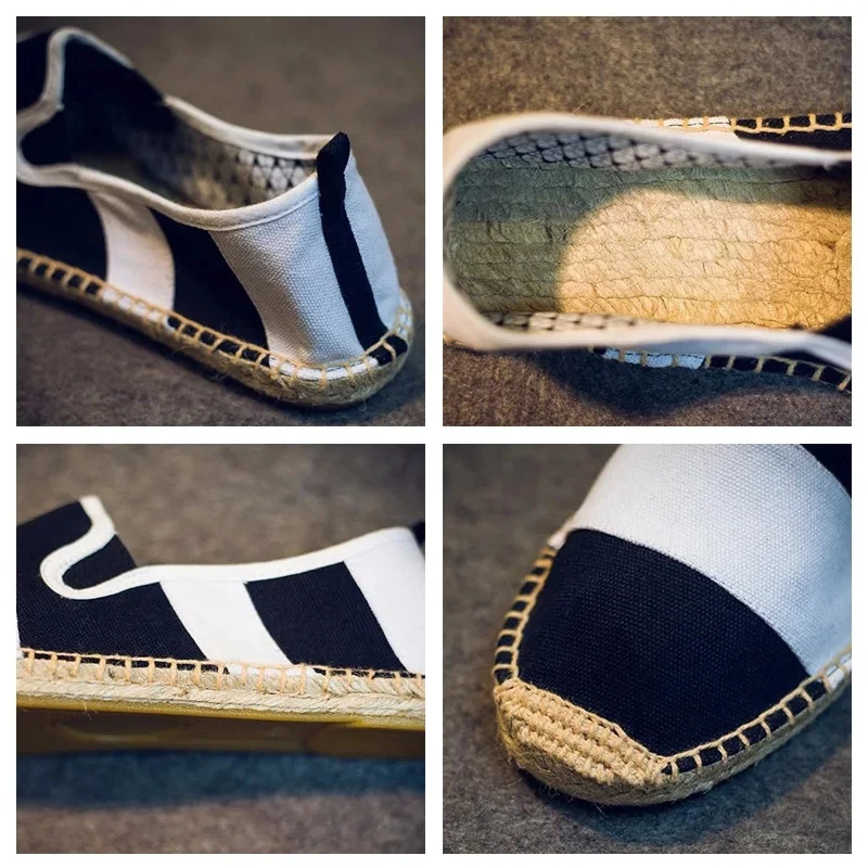 Zapatos informales de tela plana para hombre, calzado transpirable de pescador, rojo y negro, XZ19, primavera y verano