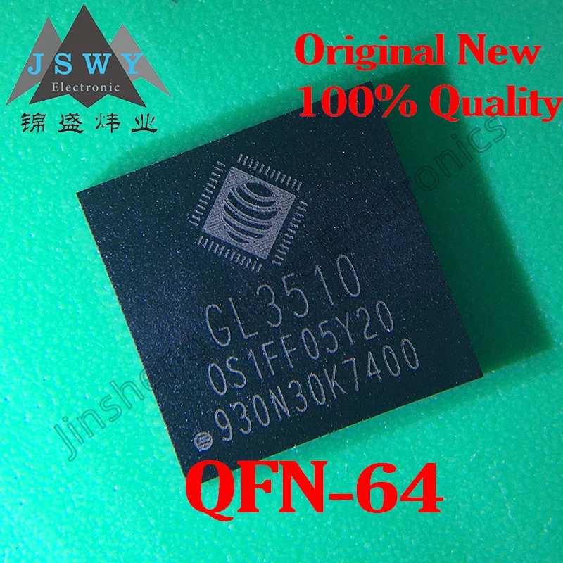 

GL3510-OSY20 GL3510-OSY52 Chip QFN-64 Hub Controller USB3.1 100% brand new and original 10PCS free shipping IC